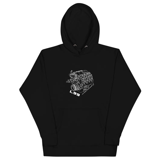 Unisex Hoodie L99 Engine Outline