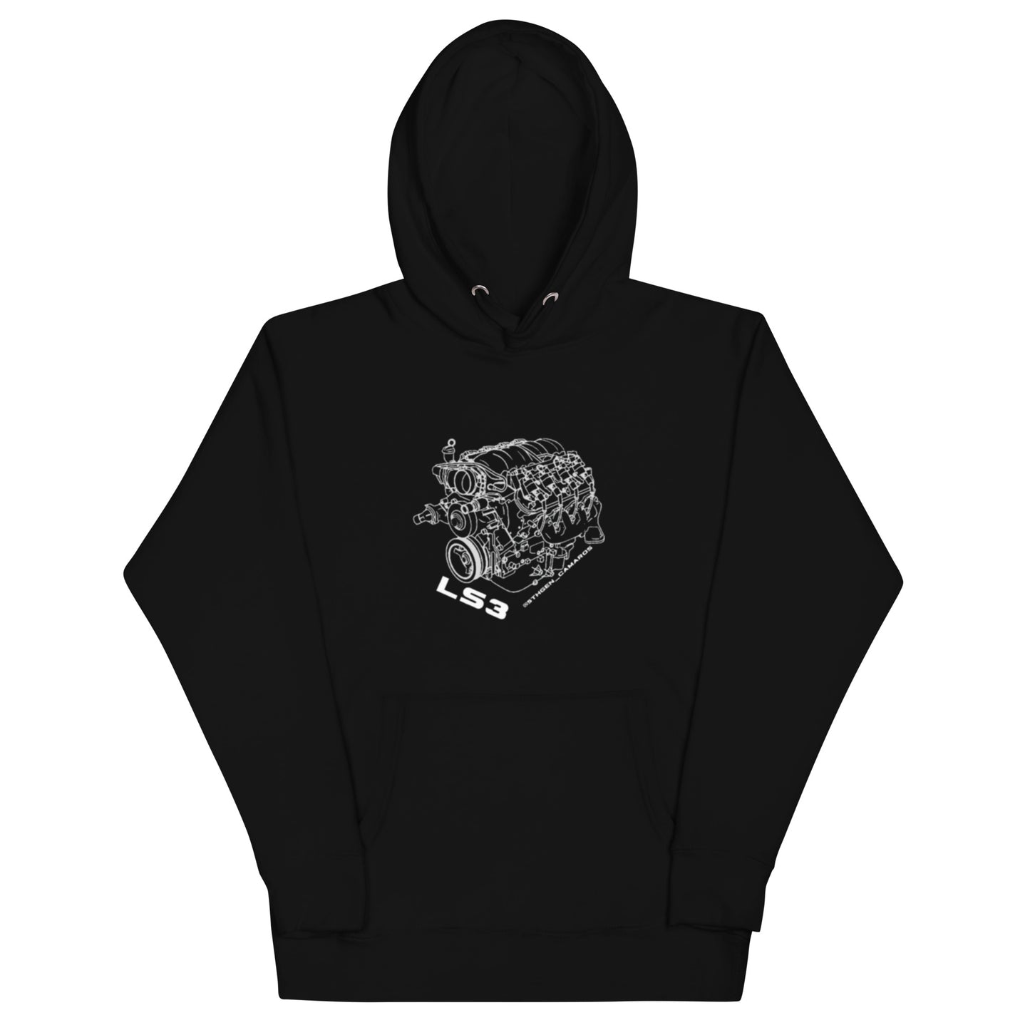 Unisex Hoodie LS3 Engine Outline