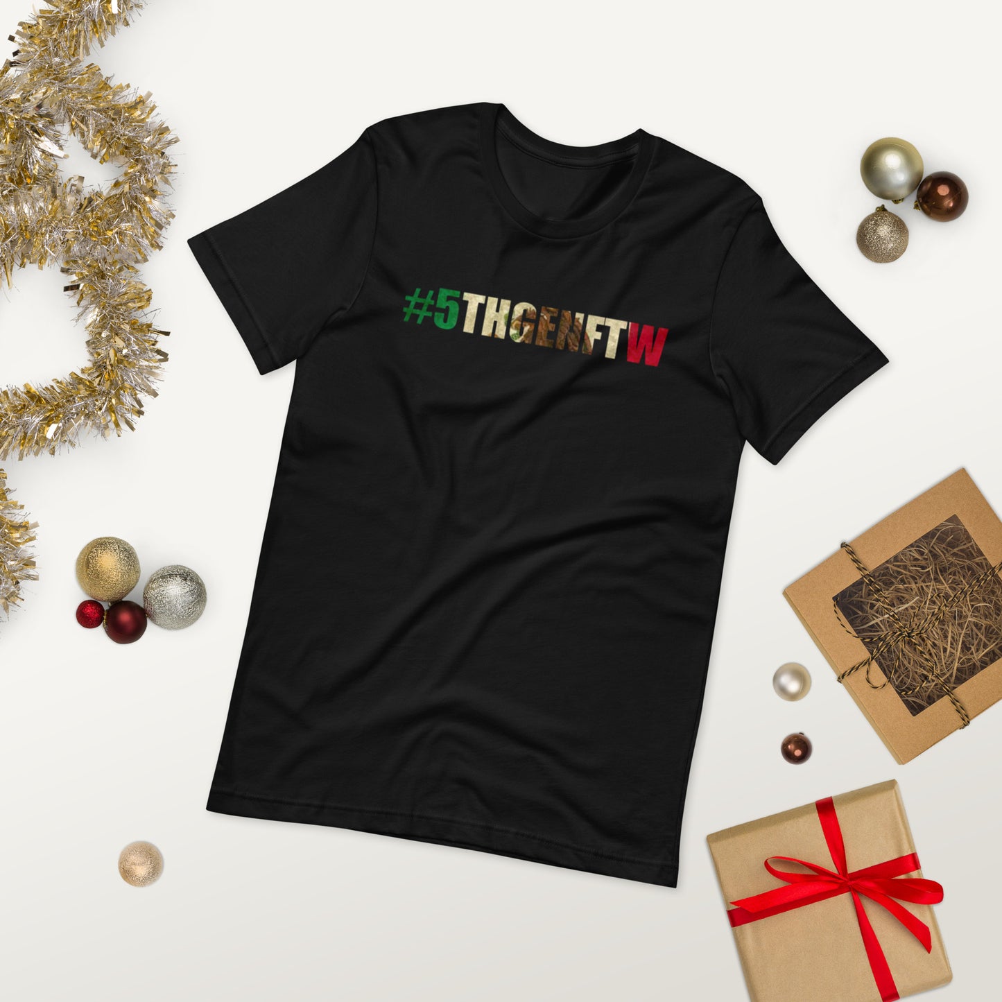 Unisex t-shirt #5thgenftw Mexico flag