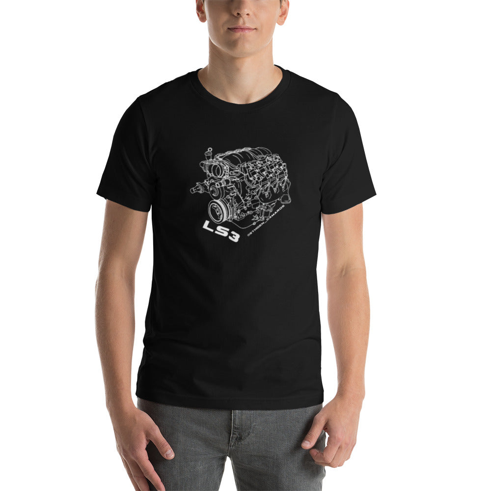 Unisex t-shirt LS3 Engine Outline