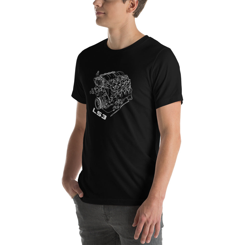 Unisex t-shirt LS3 Engine Outline